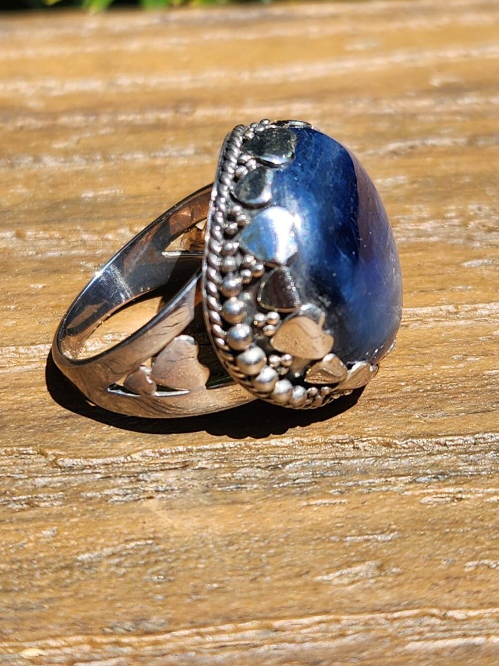 SAJEN Blue Kyanite RING, size 8 - Picture 10 of 14